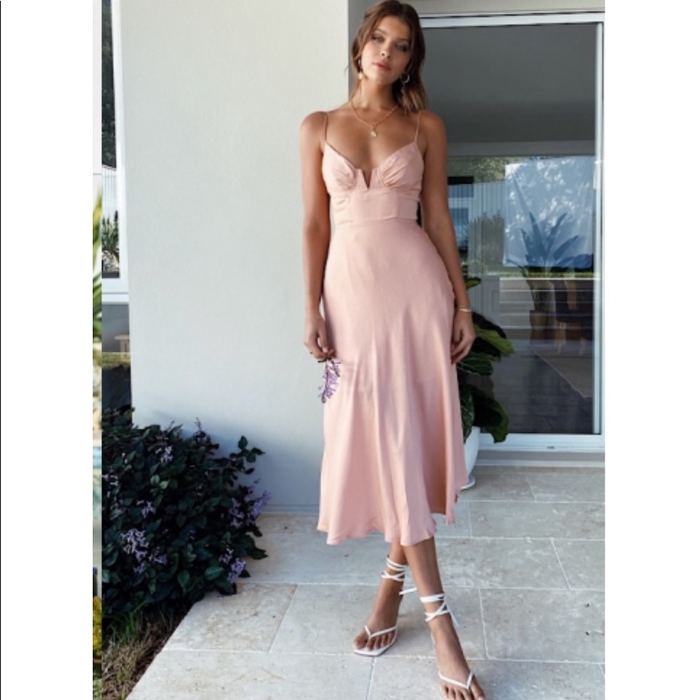 NWT Miami Nights Dress in Peach from Stelly
